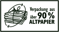 Verpackung 90% Altpapier hell